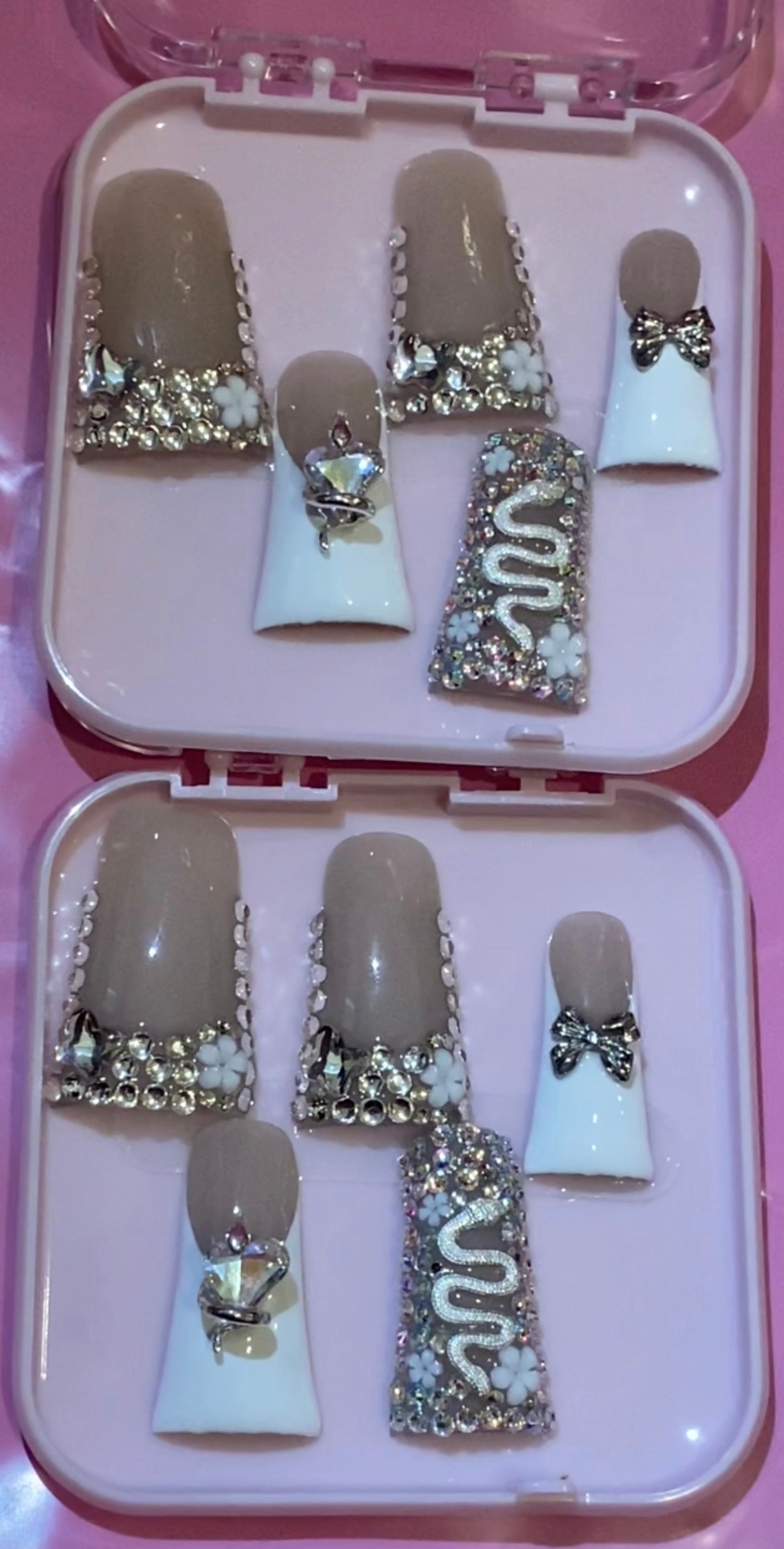 Blinged Out Duck Nails