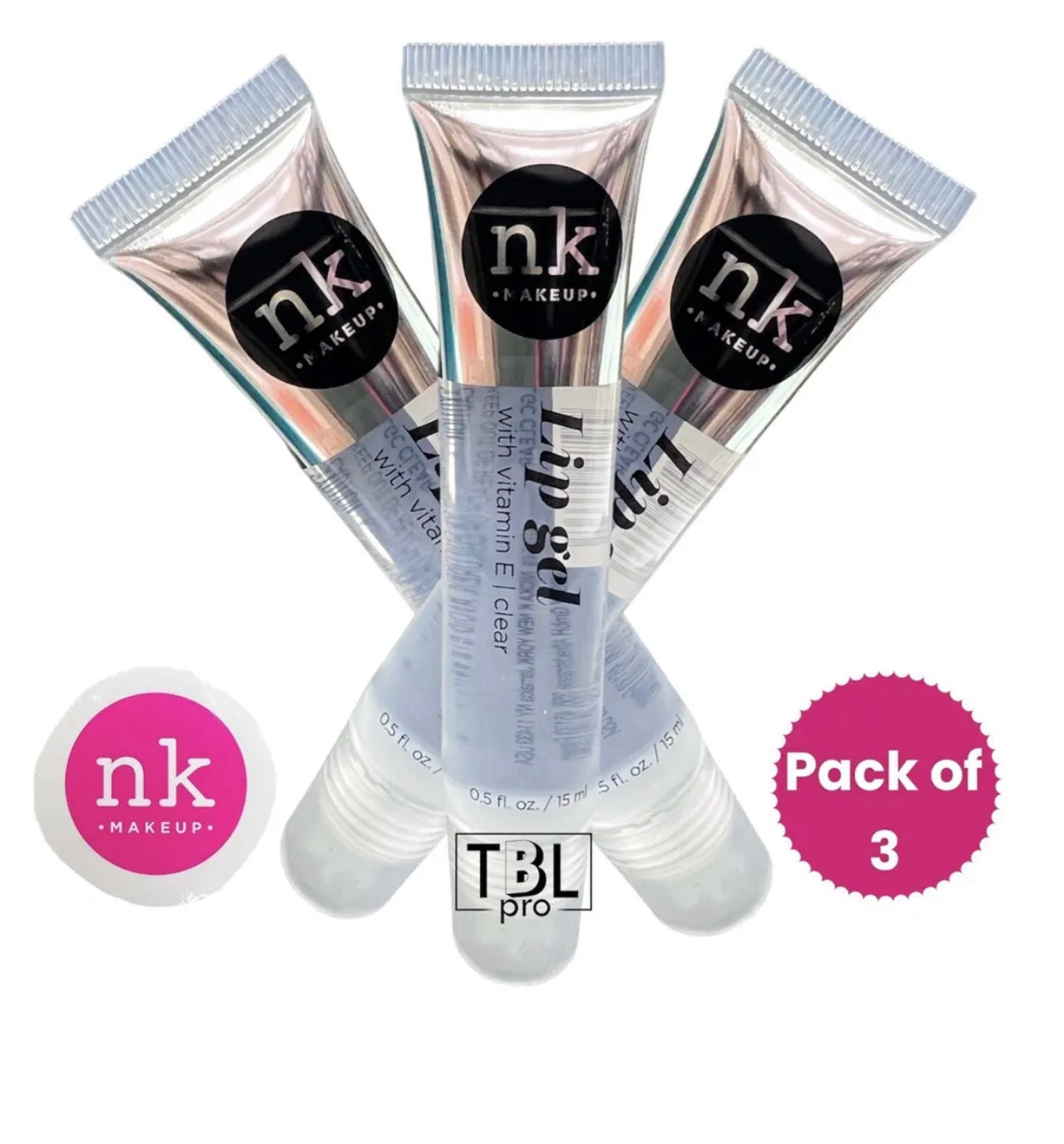 NK Clear Lip Gloss (pack of 3)