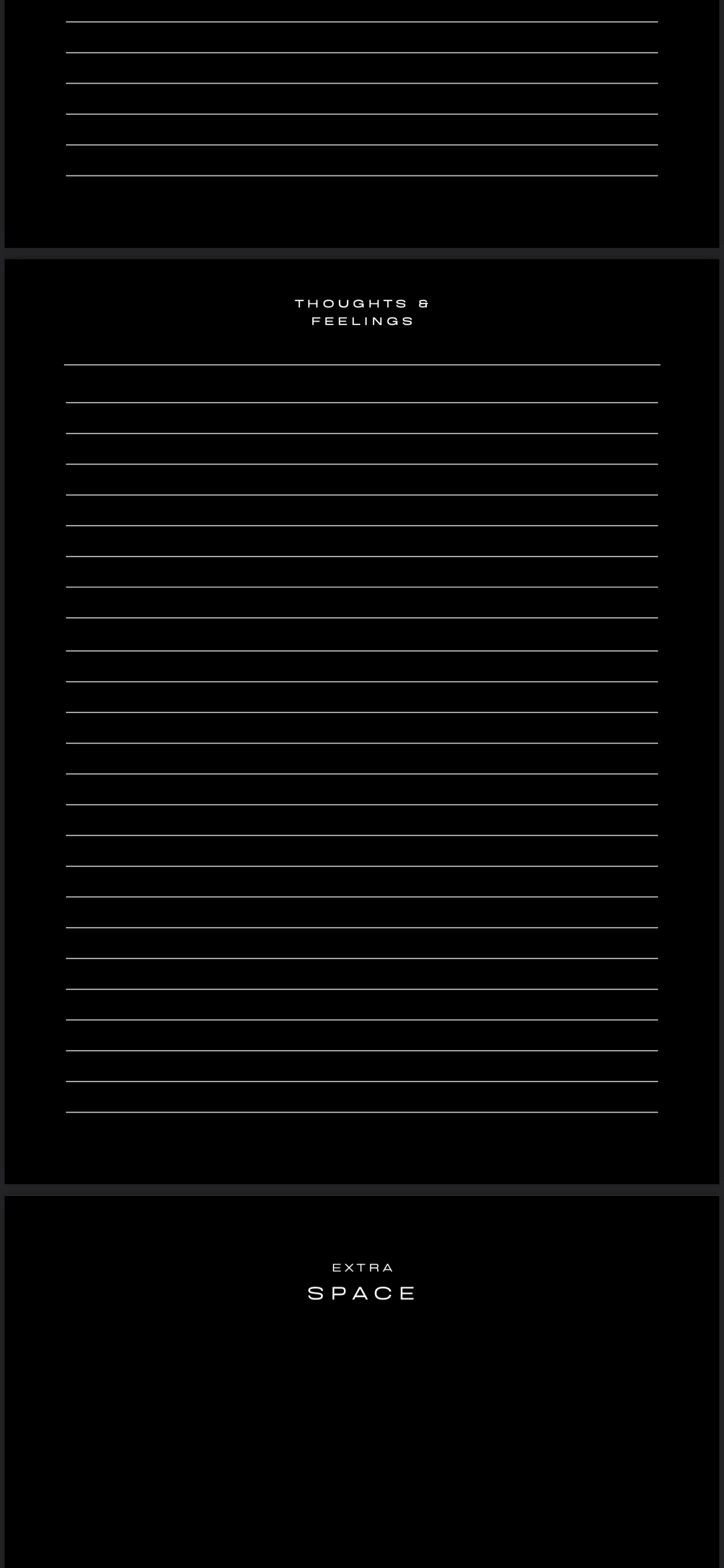 Black & white simplistic business planner