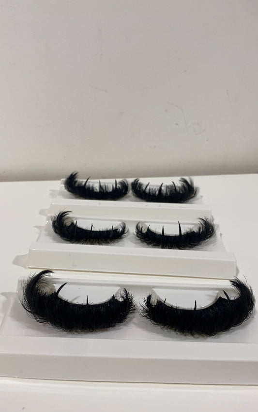 ✖️2 cat eye + spikes custom lash strips