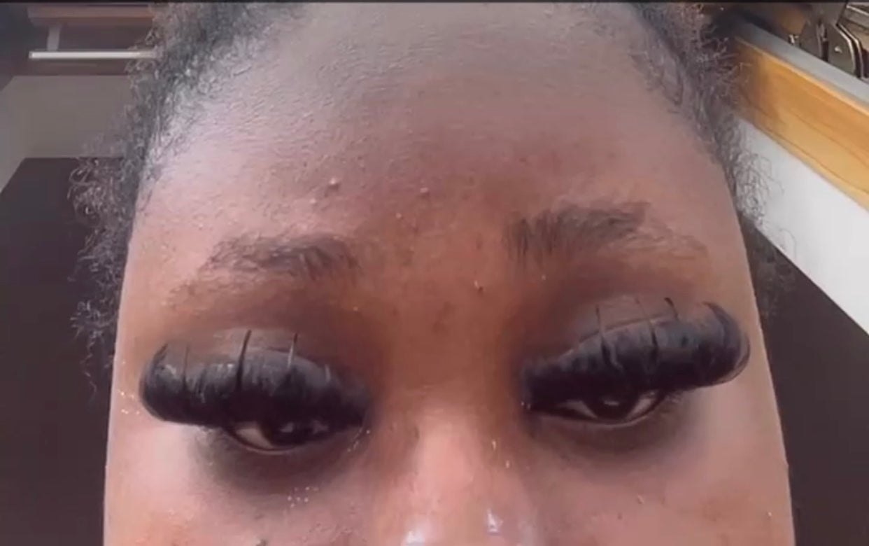 Cat eye with spikes + bottoms custom lash strips